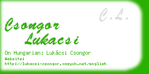 csongor lukacsi business card